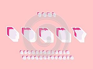 Funny font. Vector alphabet