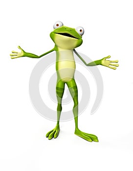 Funny frog - character