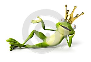 Funny frog - character