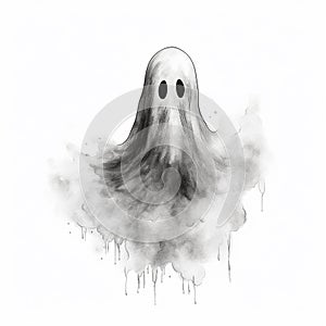Funny Ghosts Art Light-Hearted Halloween photo