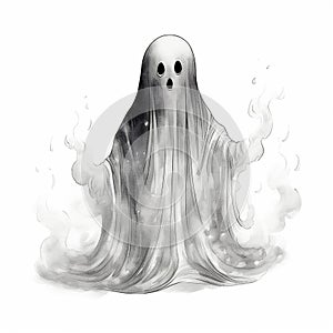 Funny Ghosts Art Light-Hearted Halloween photo