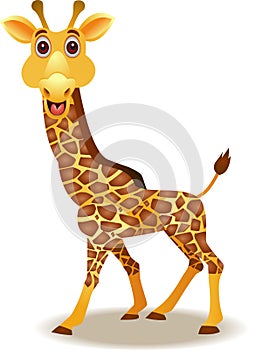 Funny giraffe cartoon