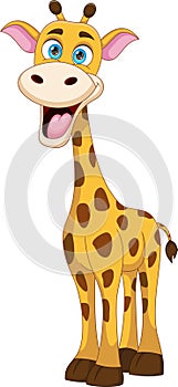 Funny giraffe cartoon