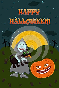 Funny Halloween card