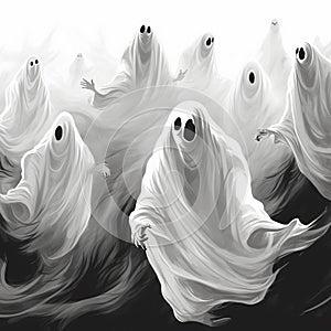 Funny Halloween Ghost Amusing Phantom