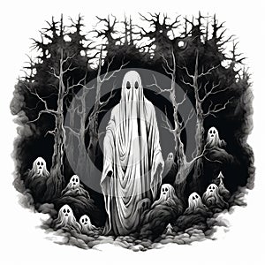 Funny Halloween Ghost Amusing Phantom