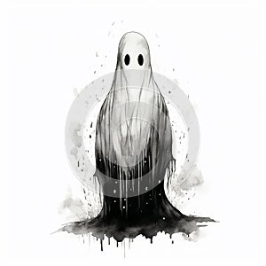 Funny Halloween Ghost Comical Haunting