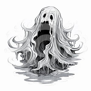 Funny Halloween Ghost Playful Phantasm