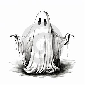 Funny Halloween Phantoms Playful Classic Spooks