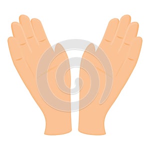 Funny handclap icon cartoon vector. Sport encourage