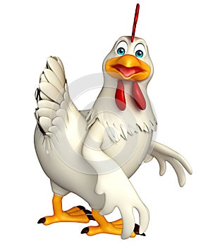 funny Hen cartoon character