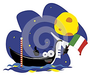 Funny Italian gondola
