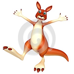 Funny Kangaroo cartoon character