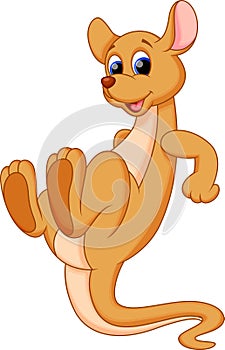 Funny kangaroo cartoon