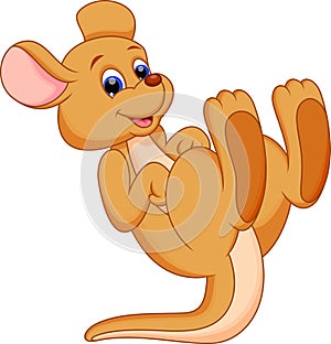 Funny kangaroo cartoon