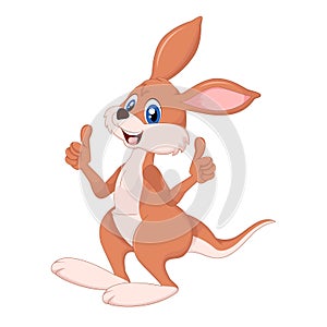 Funny kangaroo possing for you design