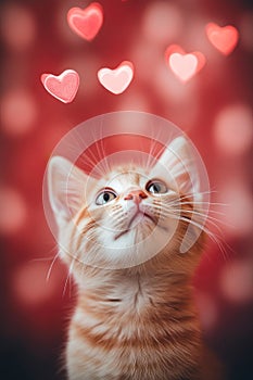 Funny Kitten Capturing Hearts with Its Charm.
