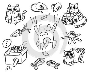 Funny Kitty Cats Colorless