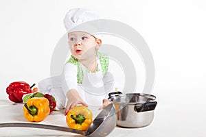 Funny little cook