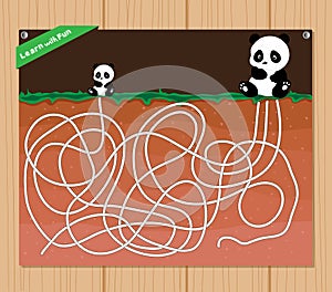 Funny maze game - beautiful educative for kid photo