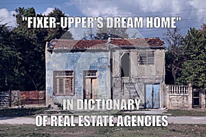 Funny meme about real estate agency