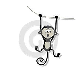 Funny monkey for your design