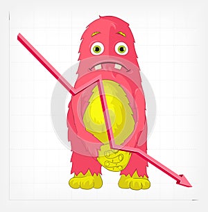 Funny Monster. Engry.