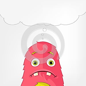 Funny Monster. Engry.