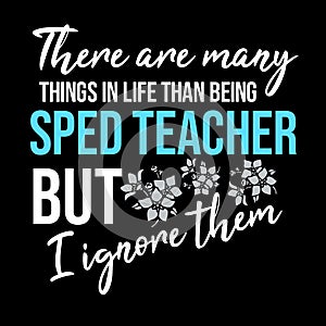 Funny Motivational sped teacher quote photo