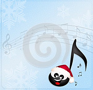 Funny musical note