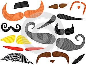 Funny Mustaches Set