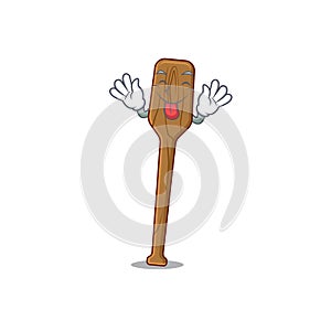 Funny oars cartoon design with tongue out face