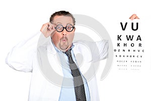 Funny ophthalmologist