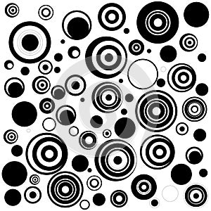 Funny pattern with circles and dots