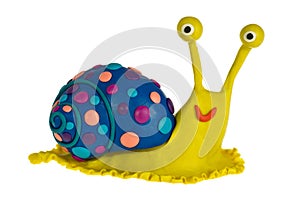 Funny plasticine Snail photo