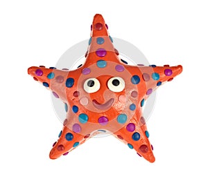 Funny plasticine Starfish
