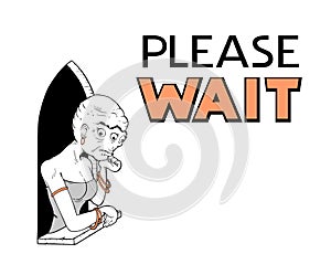 Funny please wait message