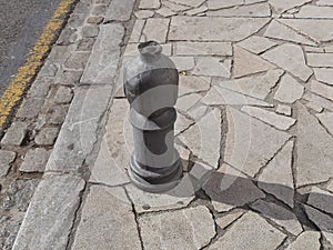 A funny pomegrenade pillar