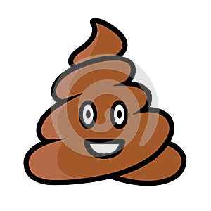 Funny poop set. Emotional shit icons / Eps