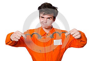 Funny prison inmate photo