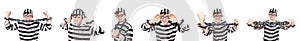 The funny prison inmate in concept