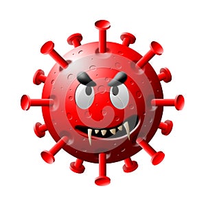 Funny red coronavirus molecule isolated