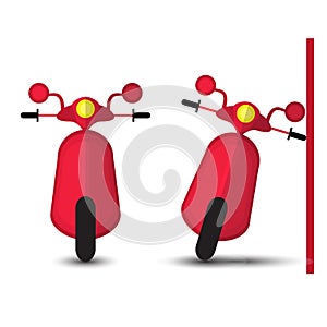 Funny Red Motobike photo