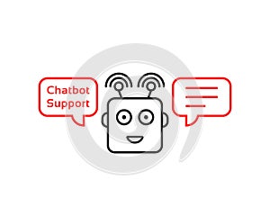Funny robo emoji like chatbot photo