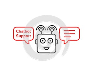 Funny robo emoji like chatbot photo
