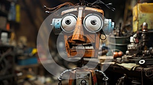 Funny Robot Face Sketch: A Rusty Debris Inspired Animated Film Pioneer photo