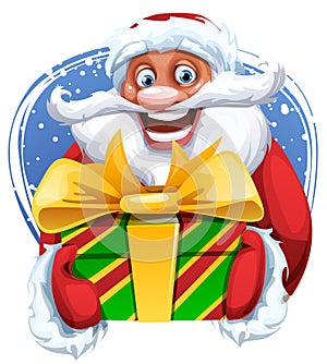 Funny Santa Claus sticker image