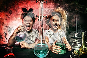 Funny school experimenters