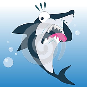 Funny Shark in Disgust Expression