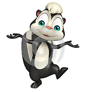 Funny Skunk cartoon character